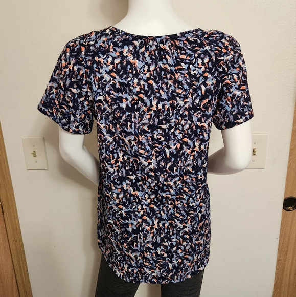 A.n.a navy‎ blue blouse size small - Picture 7 of 11